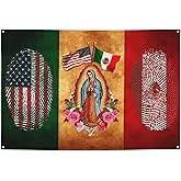 Mexico Flag 4x6 ft Garden Banner with 4 Holes Indoor Outdoor Perfect Decoration