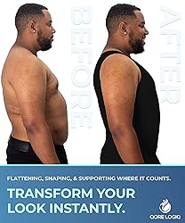 QORE LOGIQ Gynecomastia Compression Shirts for Men
