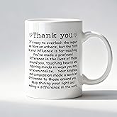 LADOCK Thank You Mug, Thank You Gifts for Women Men Ceramic Coffee Mug, Appreciation Gifts for Friend Coworker Teacher Nurse Mentor Boss Employee Coffee Tea Cups 11 oz