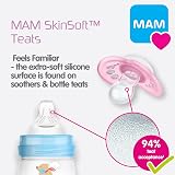 MAM Comfort Soother 0-3 Months 2 Pack with Steriliser Case Pink/Cream view 4
