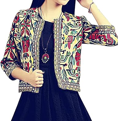 short embroidered jacket