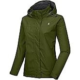 Little Donkey Andy Women’s Waterproof Rain Jacket Lightweight Outdoor Windbreaker Rain Coat Shell for Hiking, Travel
