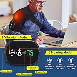 AFDEAL Heated Shoulder Wrap Massage Pad 3 Modes Cordless Black view 4