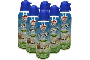 Dust-Off Falcon Professional Electronics Compressed Air Duster, 12 oz, 6 Pack