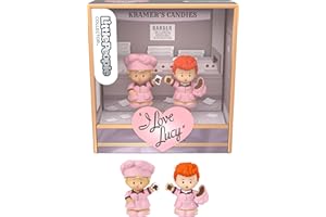 Fisher-Price Little People Collector I Love Lucy TV Show Special Edition Set for Adults & Fans, 2 Character Figures in a Display Package