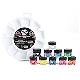 Speedball India Ink Set, 11 Piece, Includes