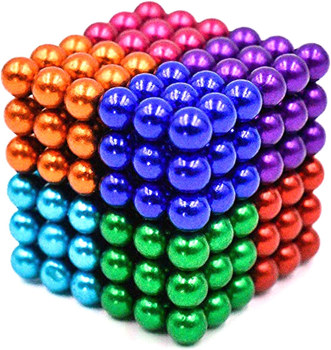 JIFENGTOYS 216 Pieces 8 Colors Fidget Blocks Building Toys Magnetic Building Blocks Sets for Development of Intelligence Stress Relief Gift for Adults (8 Colors)