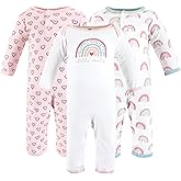 Hudson Baby Unisex baby Cotton Coveralls, Modern Rainbow, 3-6 Months, Modern Rainbow, 3-6 Months US