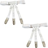 LazarsSpace Shirt Stays for Men Shirttail Holder Men's Dress Shirt Garters Keep Your Shirt Tucked In, Shirt Tucker 1 Pair