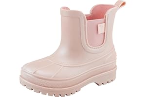 Sperry Toddler Chelsea Rain Boots, Waterproof Rubber Kids Rainboot, Girls/Boys Light Water Shoes for Muddy Park/Hiking