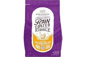 Stella & Chewy's Raw Coated Cat Food - High Protein, Grain-Free Kibble with Cage-Free Chicken - Premium Digestive Support with Probiotics - Natural Small Kibble - Perfect For Picky Eaters - 2.5lb Bag
