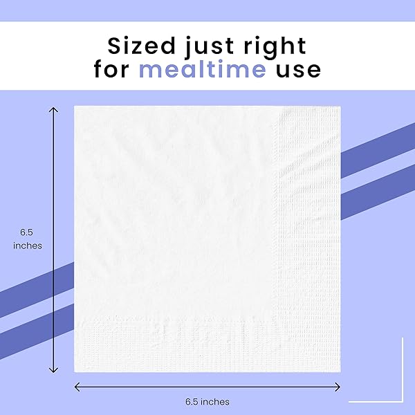 PERFECT STIX -WHITE DINNER NAPKINS QUARTER FOLD – PACK OF 250CT