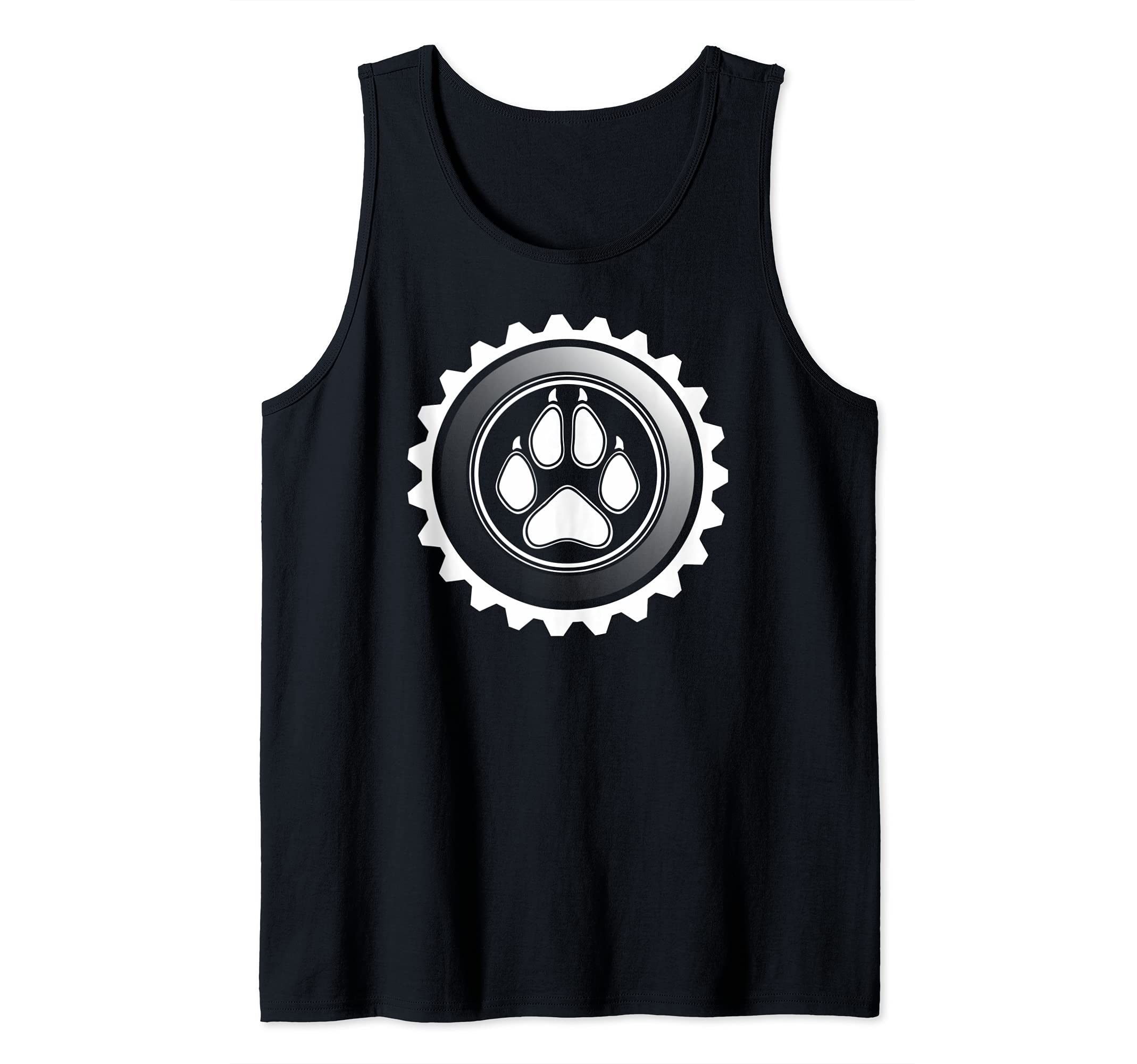 Gay Pride Puppy Paw Design Tank Top