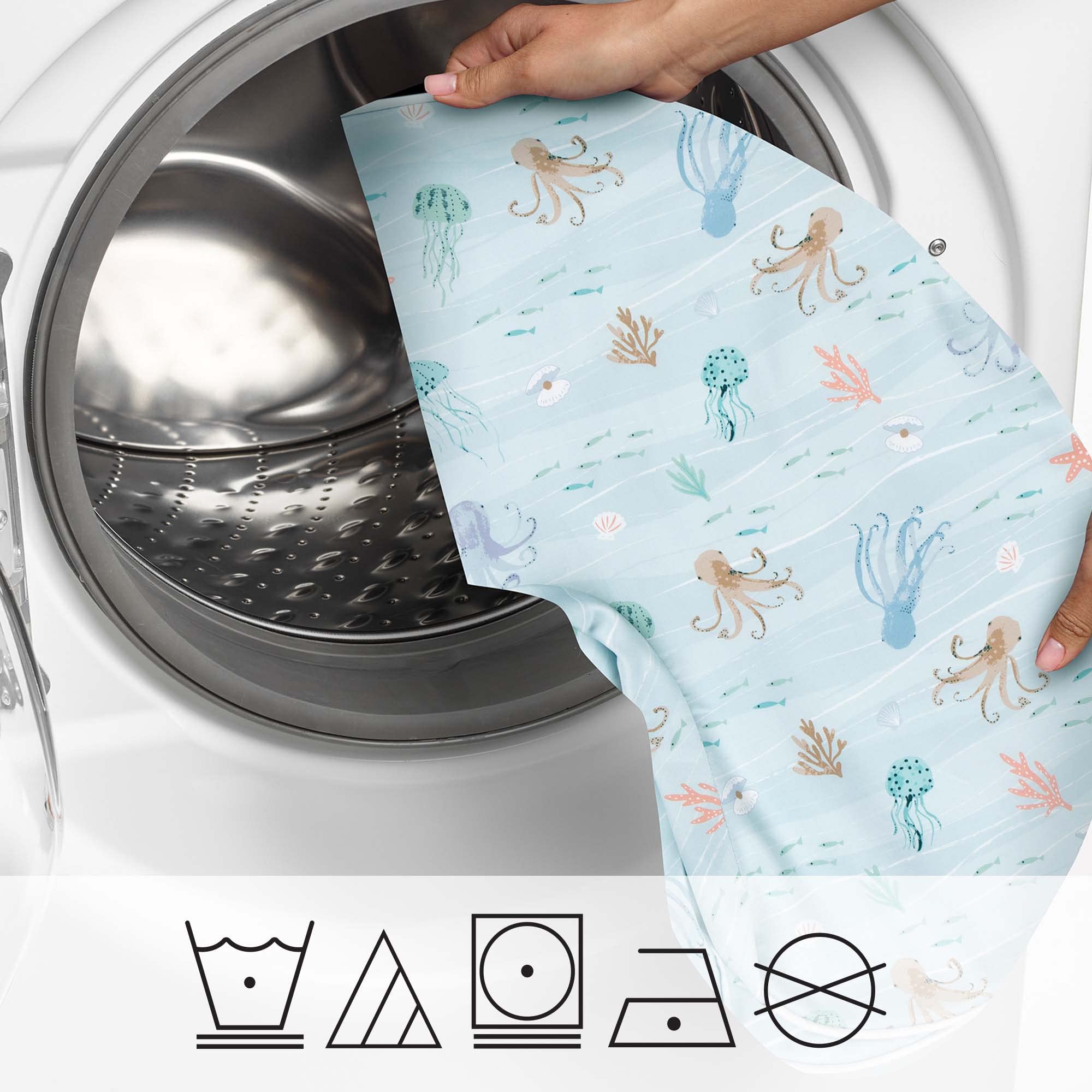 Boppy Nursing Pillow Cover, Premium Quick-Dry Fabric, Blue Ocean, Fits The Original Support Pillow for Breastfeeding and Bottle Feeding, Cover Only