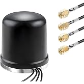 4x4 MIMO Omnidirectional Low Profile Wide-Band 4G LTE 5G Magnetic Base External Antenna for Boosts Performance of 4G/5G Routers Gateways Hotspot Verizon AT&amp;T T-Mobile RV Home Internet, Slinkdsco