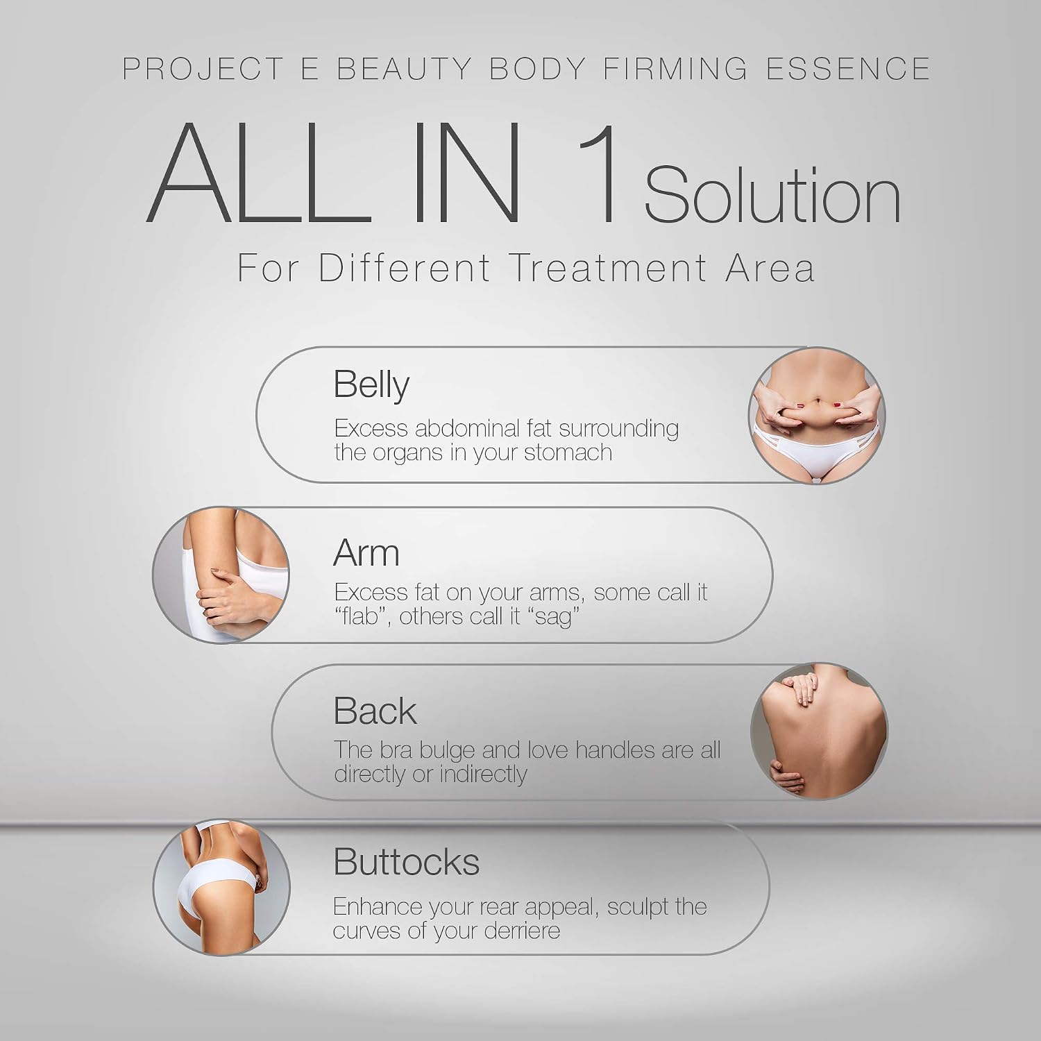 HydraFirm Body Gel by Project E Beauty, Clear, DE002 - Image 5