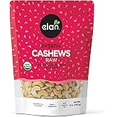 Elan Organic Raw Cashews 185g, Unroasted, Unsalted, Non-GMO, Vegan, Gluten-Free, Kosher, Raw Nuts, Healthy Snack