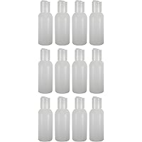 12 - Natural 2-ounce Bottles (Disc Cap)