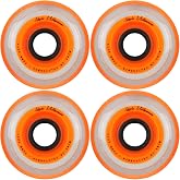 Labeda Millenium Inline Skate Wheels (Orange, 76mm)