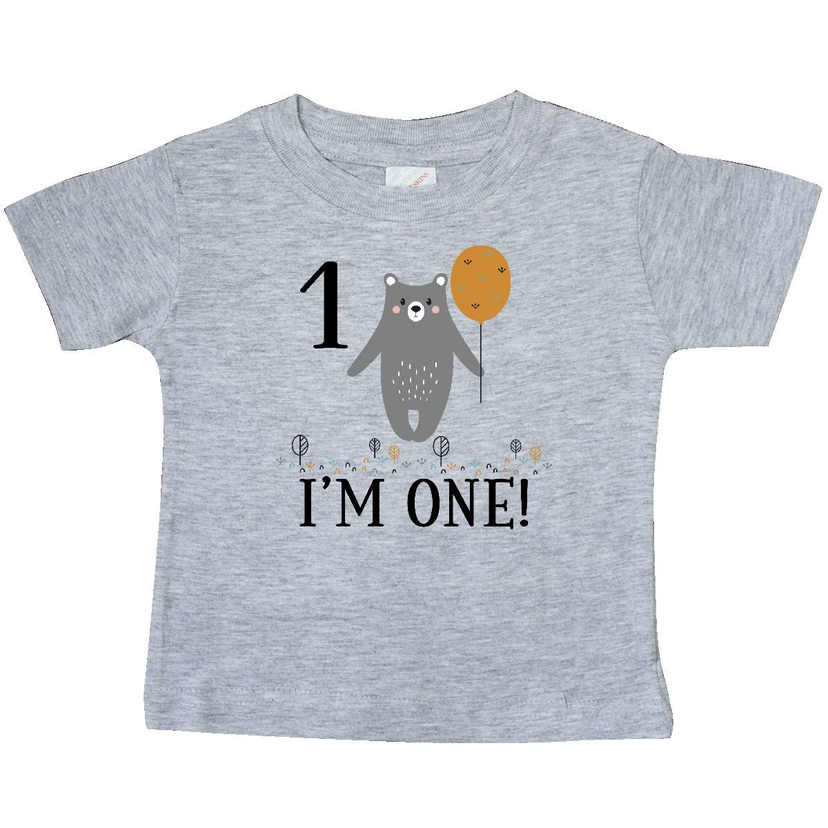  1st Birthday Woodland Bear 1 Year Old Baby 3559c T Shirt