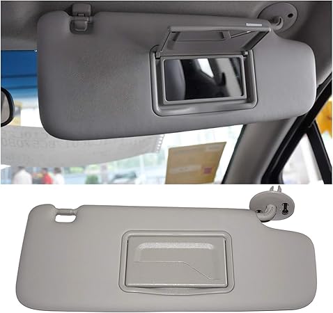 Right Grey Sun Visor Makeup Mirror Fit for Chevrolet Chevy Spark 2011