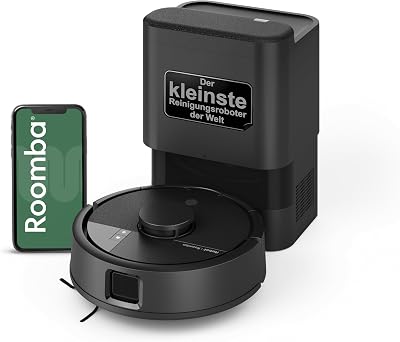 Roomba Mini Saugroboter mit Wischfunktion, AutoEmpty Basis, LiDAR