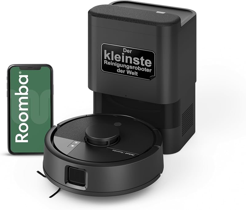 Roomba Mini Saugroboter mit Wischfunktion, AutoEmpty Basis, LiDAR