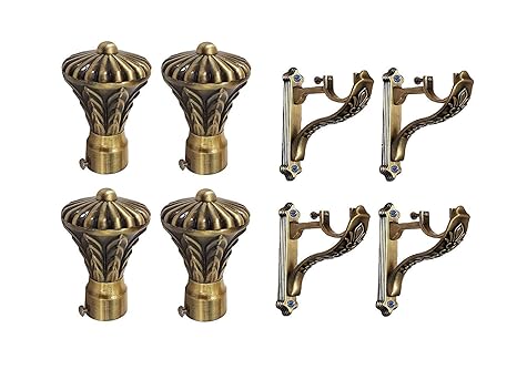 Buy Kreek 4 X Curtain Rod Plastic Ends Umbrella Shape Curtains