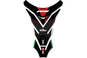 Resin Bike Motorcycle 3D Stickers Compatible with Aprilia RS. Fuel Tank Protection from Bumps and Scratches. Motorcycle Resin Stickers - Carbon Fiber Effect - Made in Italy