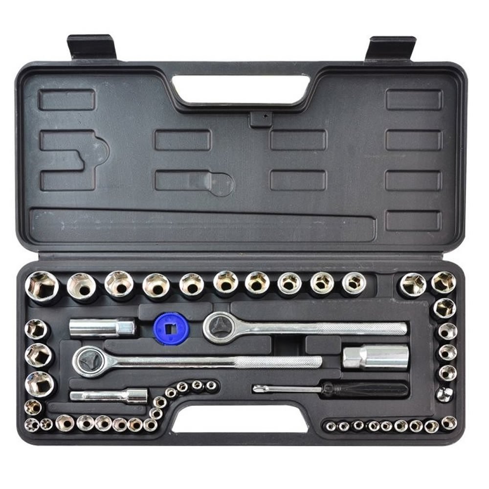 Rolson 36159 52 pc 1/4" & 1/2" Dr. Socket Set