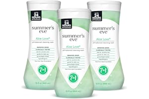 Summer's Eve Aloe Love All-Over Daily Feminine Wash, Gentle pH-Balanced Body Wash for Women Removes Vaginal Odor, 15 Fl Oz, Pack of 3