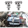 HEVLE 2PCS Battery Terminal Bolt and Nuts, 19116852 64740 Cable Tensioner Screw, Car Accessories T-Bolt Kit Compatible With Chevy GMC 325XI Saturn