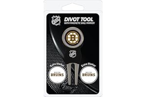 Team Golf NHL Divot Tool with 3 Golf Ball Markers Pack, Markers are Removable Magnetic Double-Sided Enamel