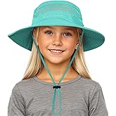Kids Sun hat for Girls Boys Outdoor Breathable Sun Protection UPF 50+ Cap Wide Brim Summer Beach Bucket hat