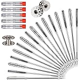 Sewing Machine Needles 50 PCS HAX1 Universal 5 Sizes Compatible with Singer | Compatible with Singer, Brother, Janome &amp; Varmax. Sizes: 65/9, 75/11, 90/14, 100/16, 110/18. Universal, Smooth Stitching