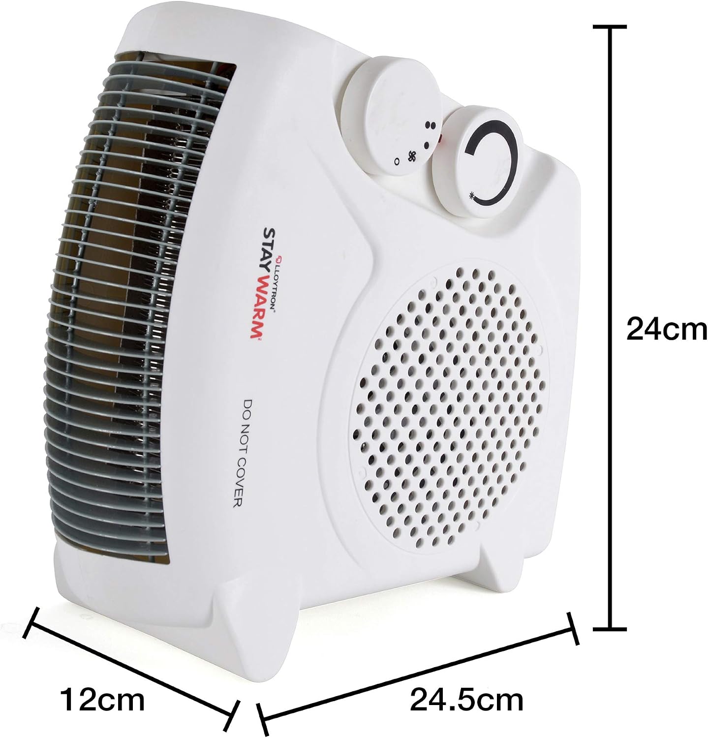 STAYWARM® 2000w Upright and Flatbed Fan Heater with 2 Heat Settings / Cool Blow Fan / Variable Thermostat / Frost Watch / Overheat Protection / BEAB Safety Approved / 3 YEAR WARRANTY - Image 4