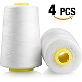 Schnoschi Overlockgarn 4 Konen 5000 Yards - Polyester Nähgarn Stärke 50/2 In Limette