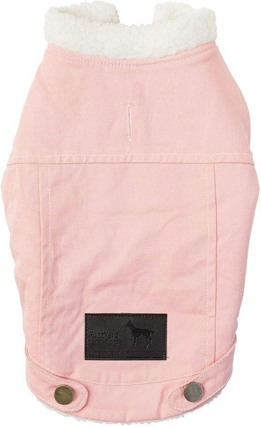 pink sherpa denim jacket