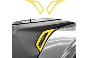 RT-TCZ for Jeep JL Side Fender Vent Decal Trim Cover for Jeep Wrangler JL JLU 2018-Present for Gladiator JT 2020-Present Yellow Exterior Accessories 2pcs