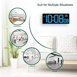 Soobest LED Wall Clock Digital Clock with