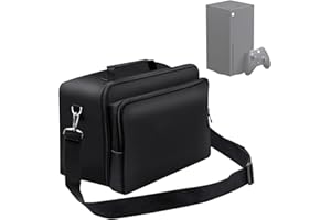 Mcbazel Travel Bag Carrying Case for Xbox Series X, Portable Storage Case Bag with Multiple Storage Pockets for Controllers, 