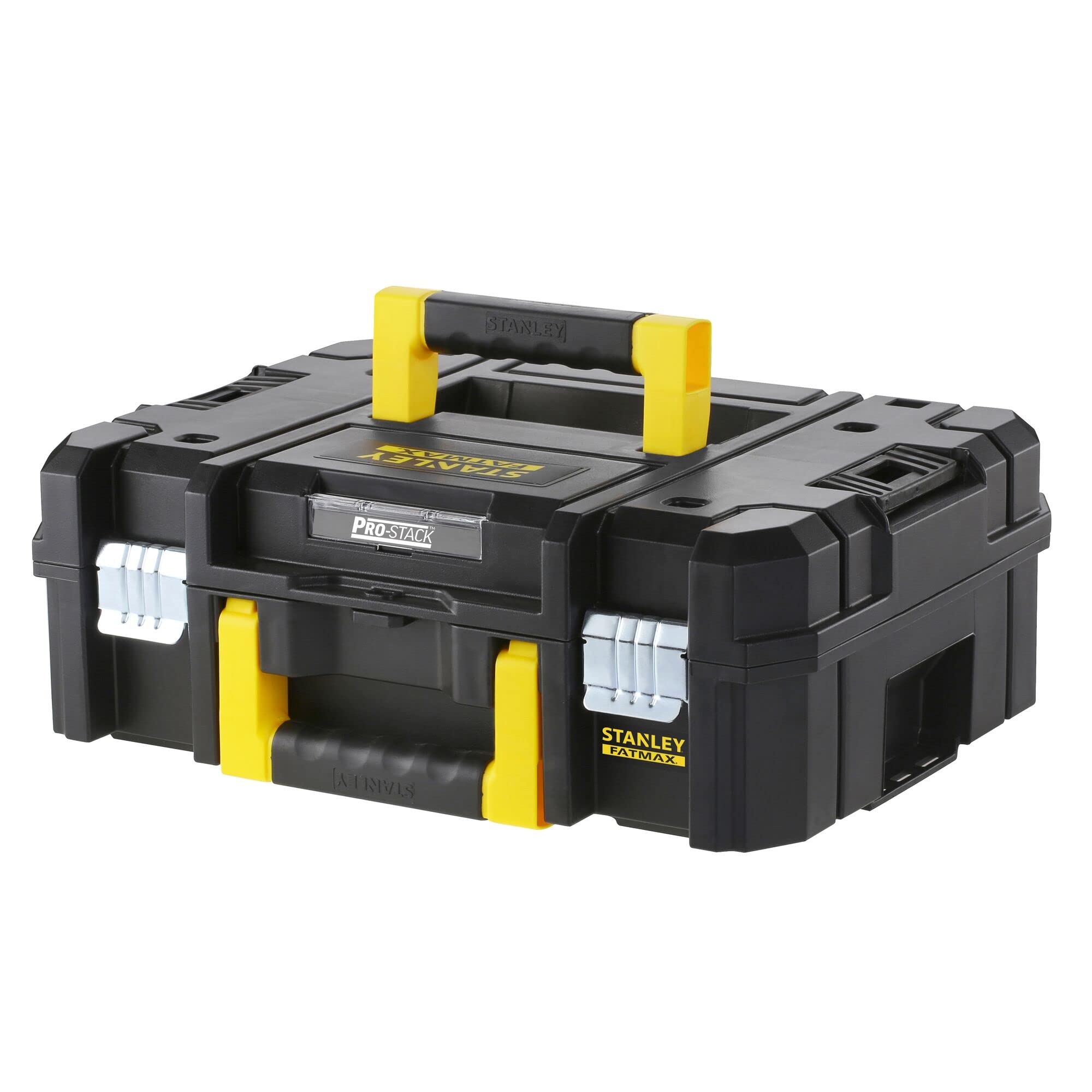 STANLEY FatMax® PRO-Stack™ Deep Drawer has 4 Small and 2 Big Removable Cups, Making it Ideal for Storing Small Parts, Components and Accessories. Fitted with a Carry Handle for Easy Transportation.