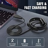 TiMOVO USB Magnetic Charger Cable for Fitbit Charge 6/5 Luxe SE Smartwatch 1m view 5