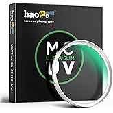 Haoge 49mm MC UV Lens Protection Filter for Sony FE 50mm 40mm 2.5G Fuji GFX100RF X100VI x100f X100V X100S X100T Leica Q3 43 Q2 q116 Camera Lens Optical Glass Ultra Slim 18 Multi-Layer Coatings Silver