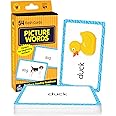 Carson Dellosa Picture Words Flash Cards, Phonics Flash Cards With Sight Words and Pictures, Preschool, Kindergarten, and Up,