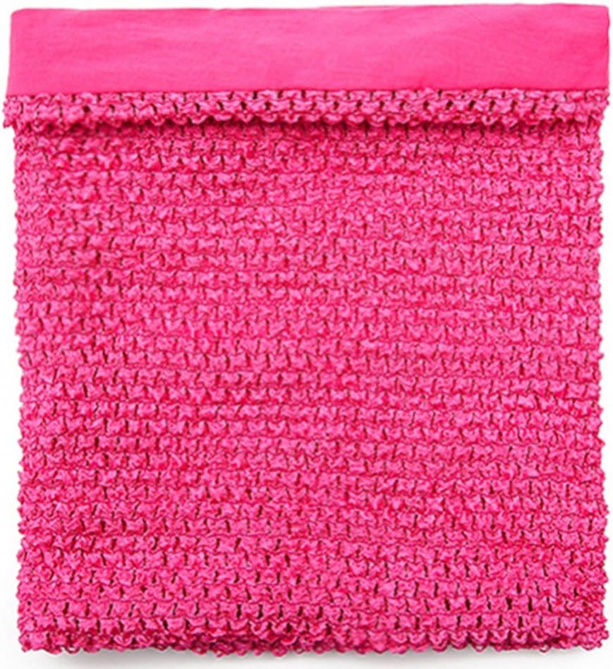 shangfuyuan Little Girls Princess 1210 inches Lined Crochet Pettiskirt Tutu Tube Tops Various Colours (1210 inches, Hot Pink)