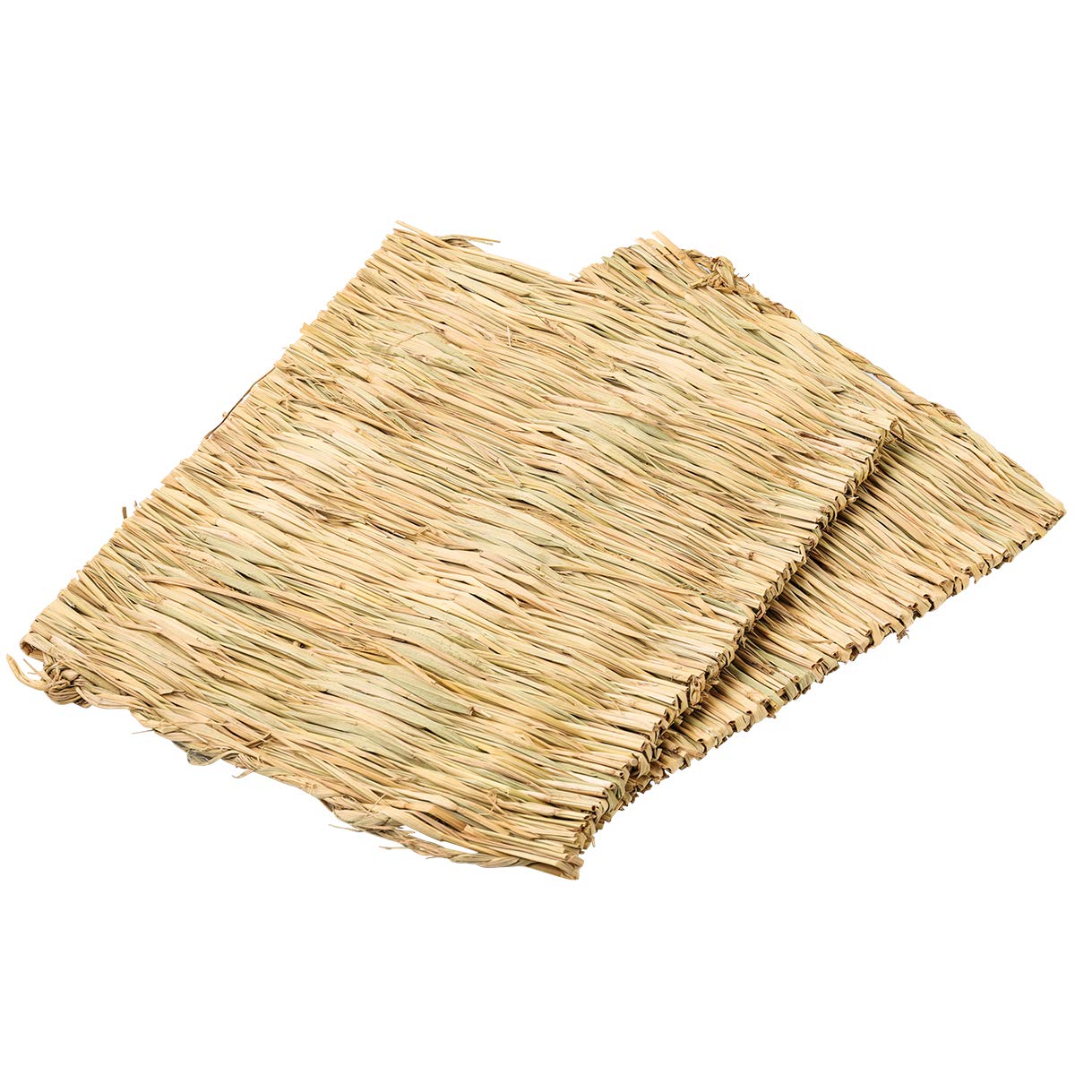 UKCOCO 2pcs Pet Mat Grass Mats Safe Edible Mats Cages Chew Toys for Pets Size 40 x 28CM