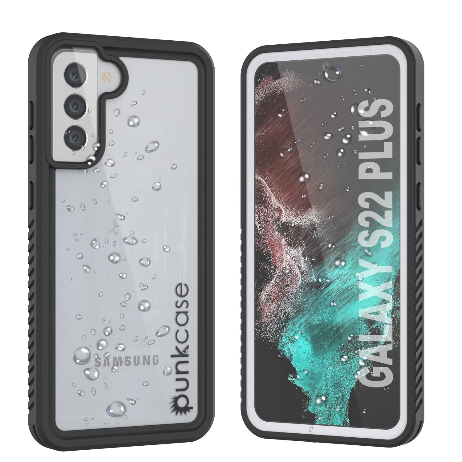 Punkcase Galaxy S22 Plus Waterproof Case [Extreme Series] [Slim Fit] [IP68 Certified] [Shockproof] [Dirtproof] [Snowproof] Armor Cover for Galaxy S22 Plus 5G (6.6") (2022) [White]