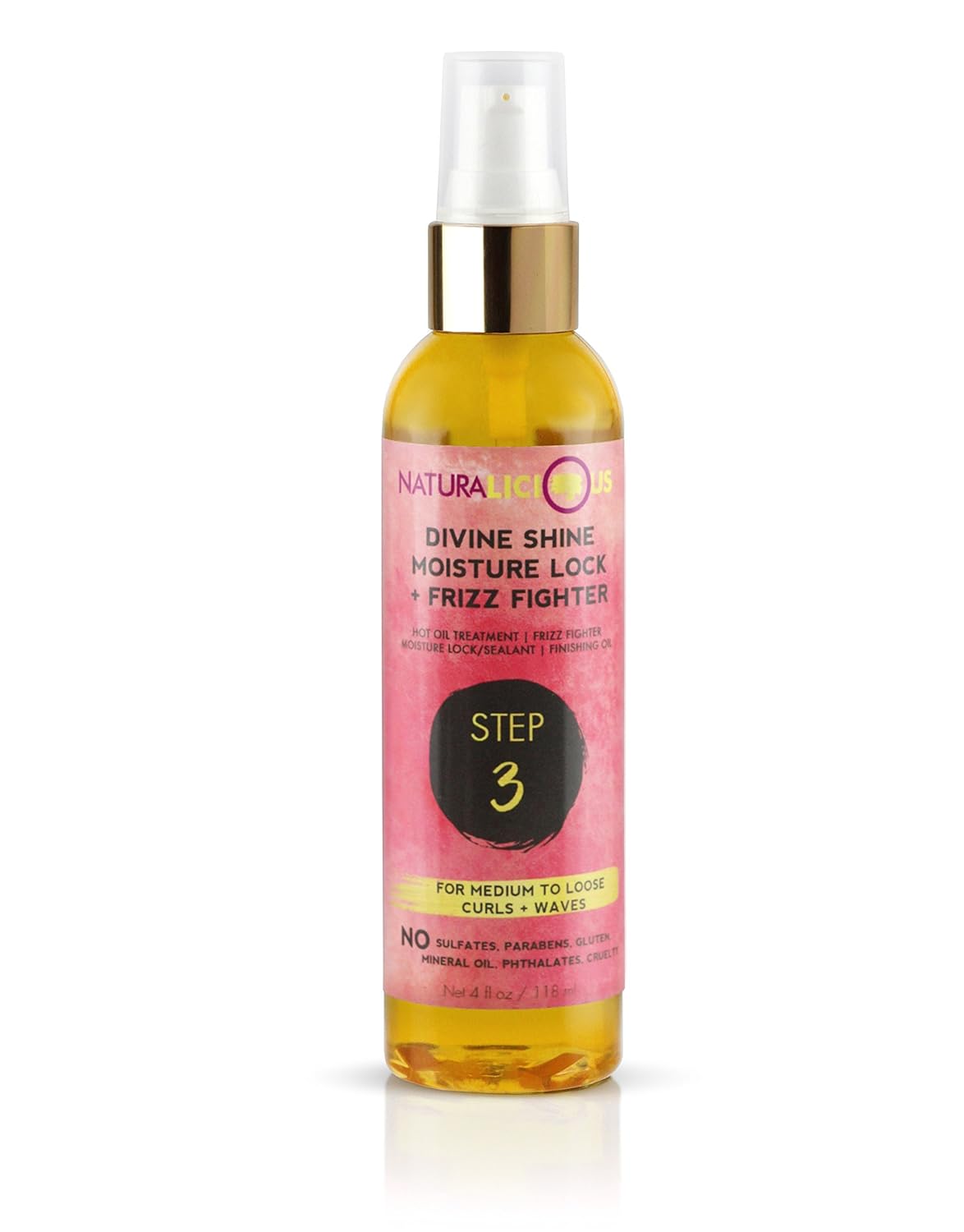 Naturalicious Divine Shine Moisture Lock & Frizz Fighter (For Medium to Loose Curls)