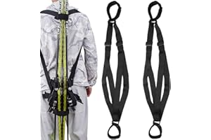 MOPHOEXII Ski and Pole Backpack Carrier Strap | Avoid The Struggle and Effortlessly Transport Your Ski Gear Everywhere You Go